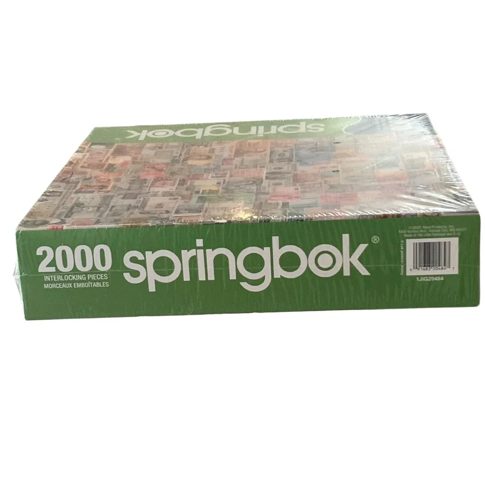 Springbok‎ Puzzle 2007 Color of Money World Currency 2000 Piece 34x42.5in Sealed